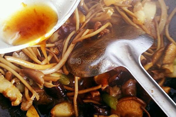 双菇烧肉的做法图解19