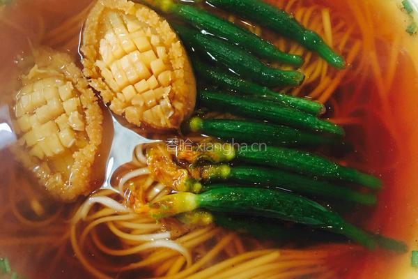 小黄瓜鲍鱼面的做法图解5