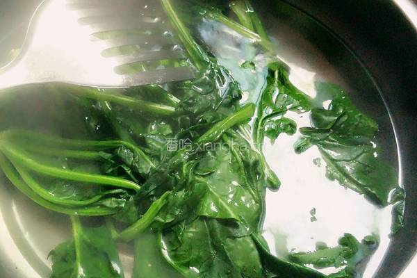 菠菜拌油豆皮的做法图解4