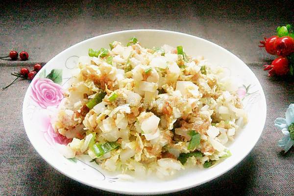 白菜萝卜猪肉包子馅的做法图解14