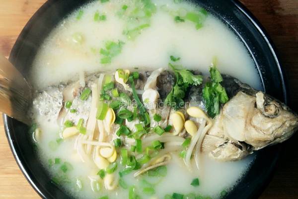 鲫鱼豆芽汤的做法图解15
