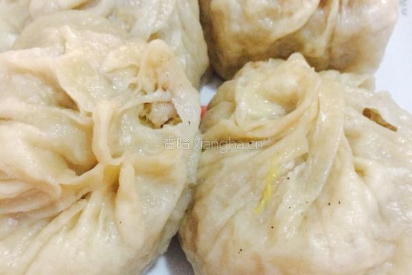 皮薄陷大酸菜肉包的做法图解6