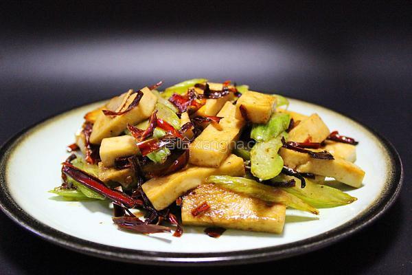 西芹千叶豆腐的做法图解10