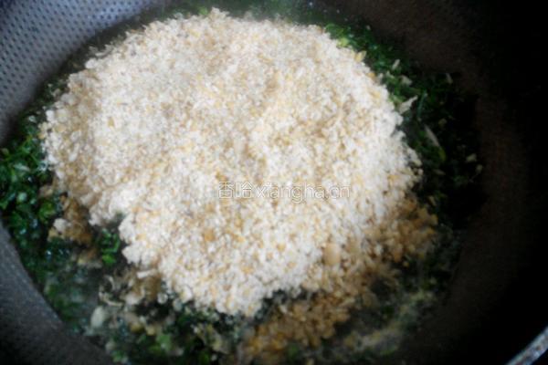 荠菜渣豆腐的做法图解6