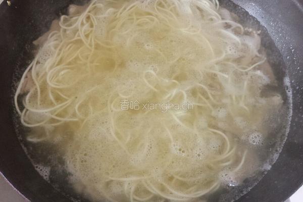 青菜肉丝炒面的做法图解8