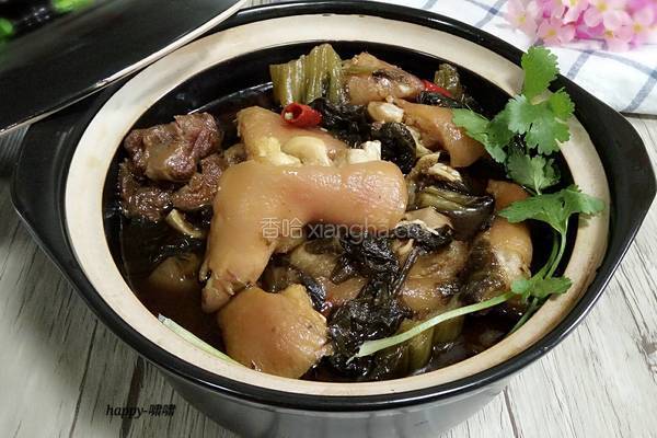 酸菜烧猪手的做法图解11