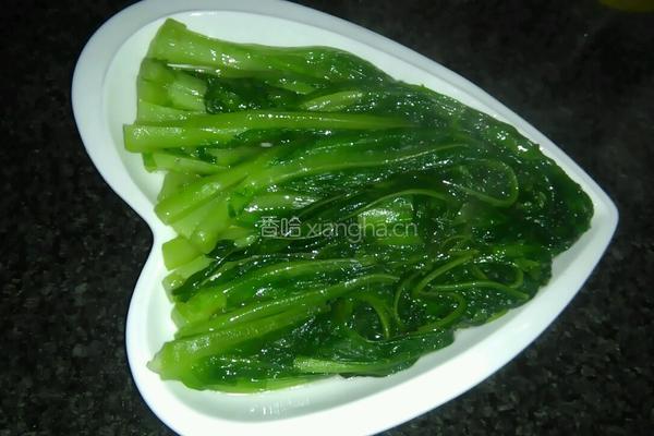 蒜茸淋油麦菜的做法图解4