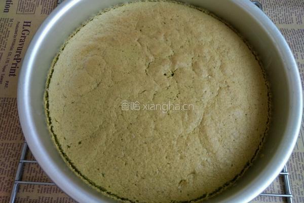 菠菜戚风蛋糕的做法图解15