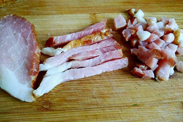 芥菜腊肉炒饭的做法图解6