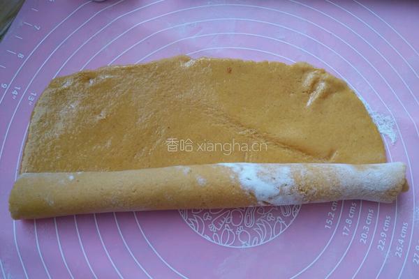 南瓜杂粮小花卷的做法图解8