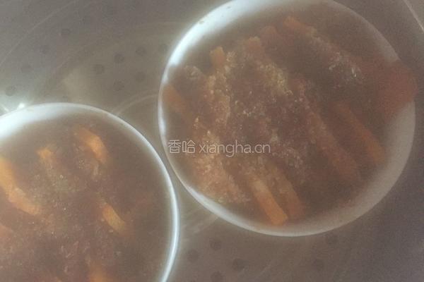 南瓜米粉蒸肉的做法图解10