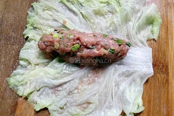肉酿白菜卷的做法图解8