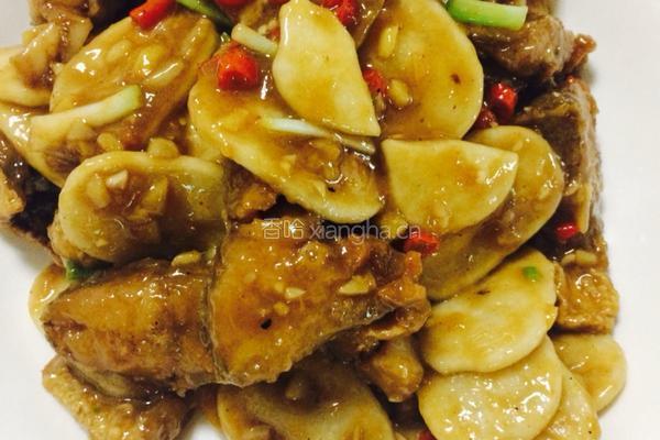 小黄鱼烧年糕的做法图解5