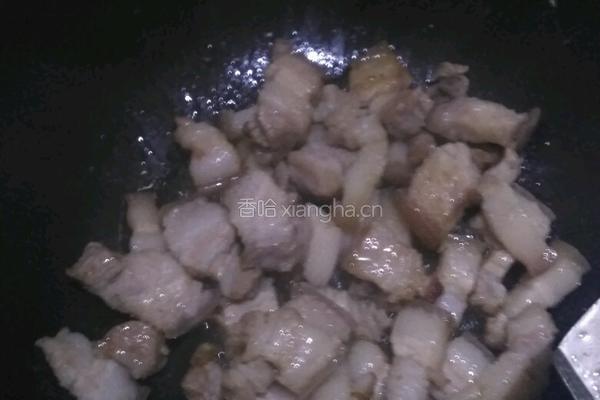酸菜炒五花肉的做法图解4