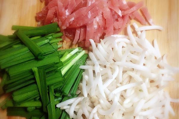 肉丝手掐菜的做法图解3