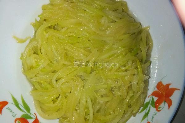 清炒佛手瓜的做法图解5