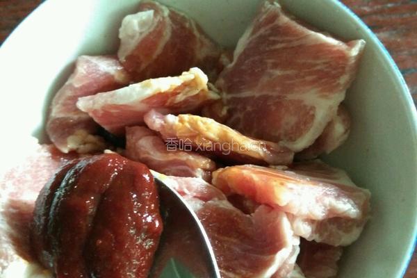煎辣酱肉的做法图解3