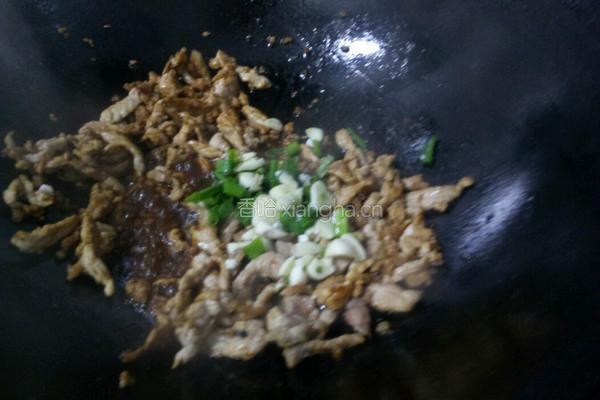 花菜炒肉丝的做法图解6