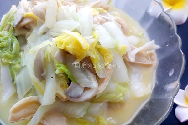  白菜炒腐竹的做法图解8