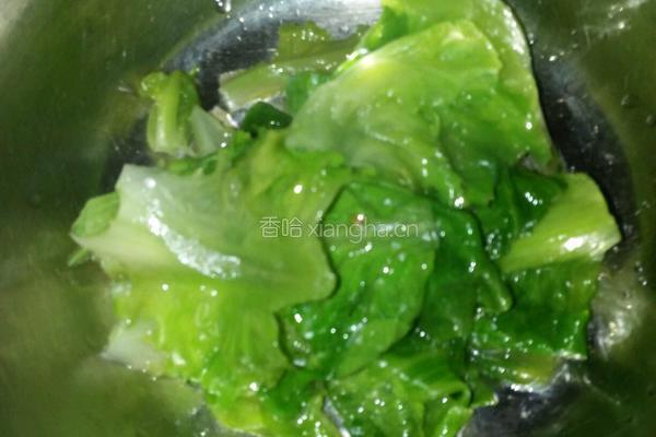 青菜丸子汤的做法图解3
