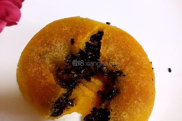 南瓜糯米芝麻饼的做法图解17
