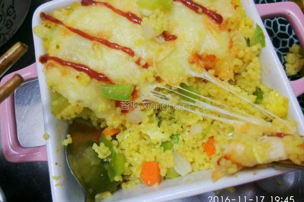 小米焗饭的做法图解12