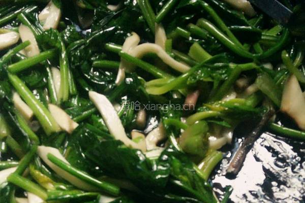 杏鲍菇炒菠菜的做法图解8