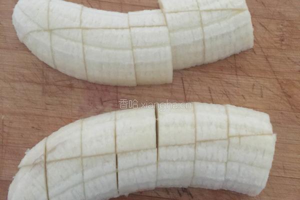 香蕉，紫薯糯米糍的做法图解1