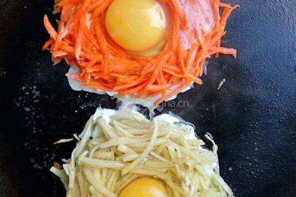 土豆饼and胡萝卜饼