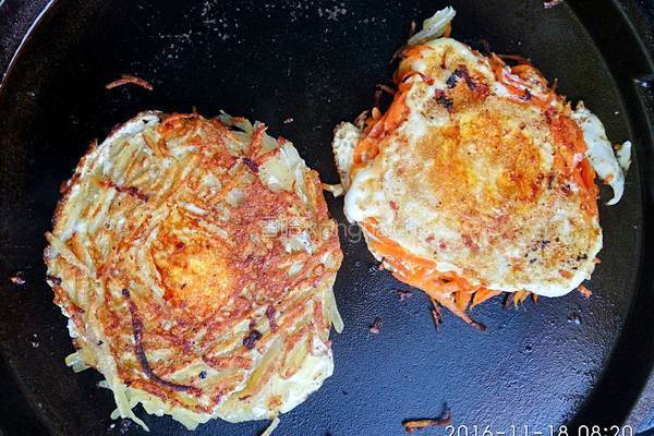 土豆饼and胡萝卜饼的做法图解5