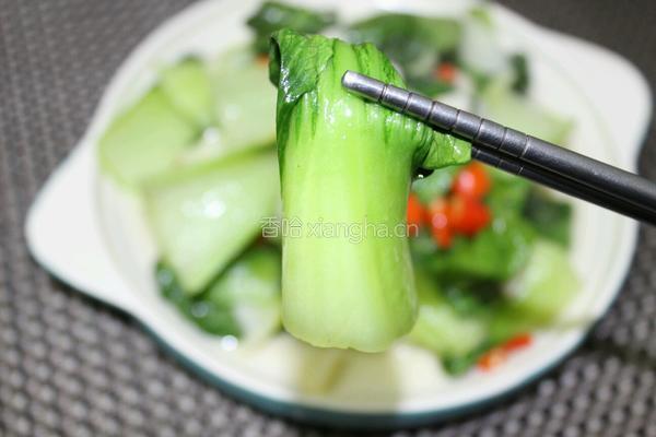 家常炒青菜的做法图解7