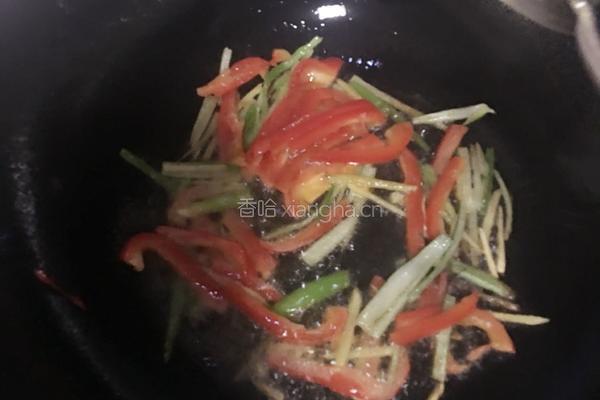 奶白菜炒豆皮的做法图解6