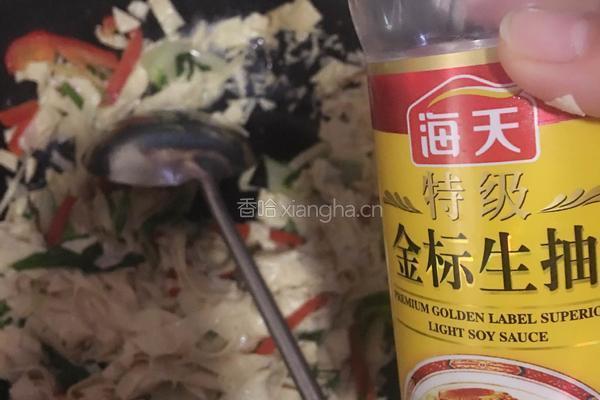 奶白菜炒豆皮的做法图解9