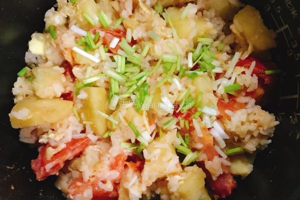 土豆焖饭的做法图解4