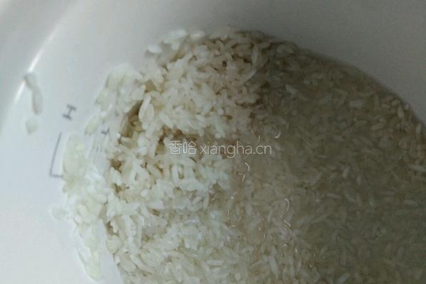 红枣苹果绿茶粥的做法图解1