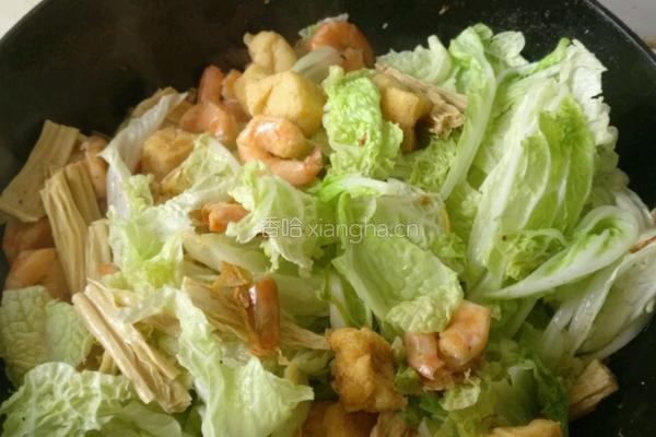 大虾炖白菜的做法图解6