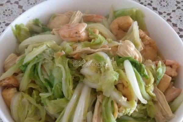 大虾炖白菜的做法图解7