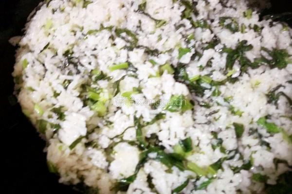 芥蓝炒饭的做法图解8