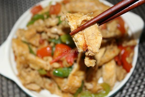 家常炒豆腐皮的做法图解10