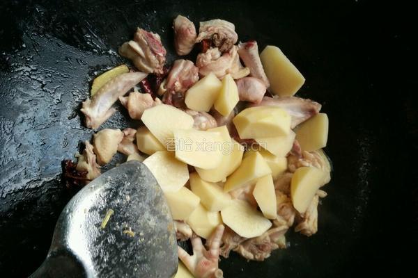 土豆炖鸡肉的做法图解6