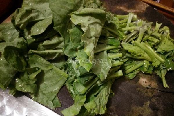 清炒芥蓝的做法图解2