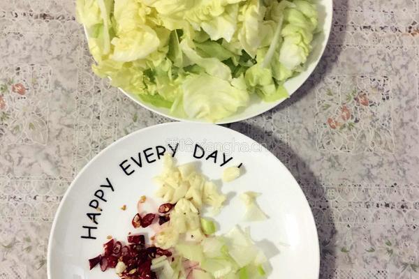 麻辣圆白菜的做法图解1