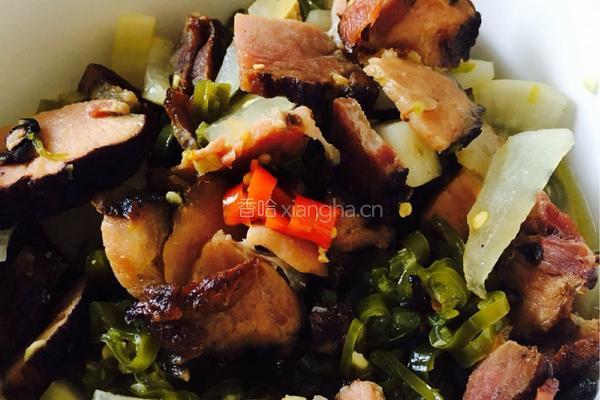 酸萝卜蒸腊肉的做法图解5