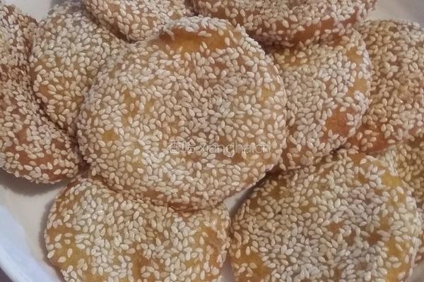 芝麻红暑南瓜饼的做法图解5