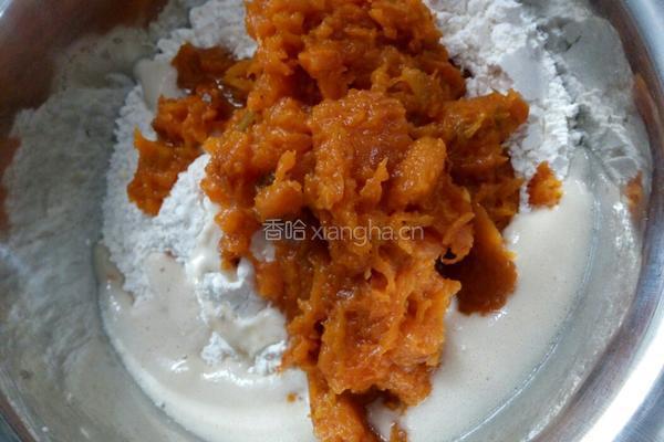南瓜肉包子的做法图解3