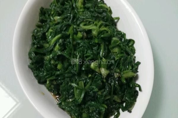 凉拌蒿菜的做法图解4