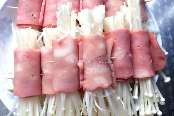 椒盐培根金针菇的做法图解3