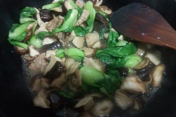 香菇油菜的做法图解14