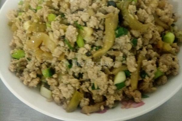 肉沫榨菜的做法图解5