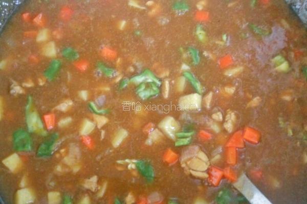 鸡肉咖喱饭的做法图解8